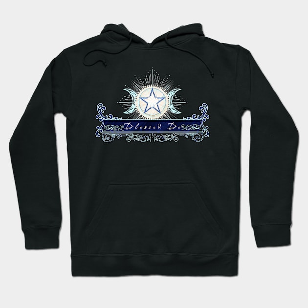 Blessed Be - Blue Edition - Version 2 Hoodie by mythikcreationz